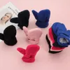 Gants de doigt pour enfants coton peluche épais chaud bébé hiver plus mitaines de velours enfants enfant corail polaire complet pour 1 7 ans enfants 221118