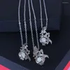 Colliers pendants femmes Collier lumineux Halloween Cadeau de perle rotative ou ouverte Sir￨ne sir￨ne bijoux de bricolage