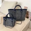 Bags Small canvas bag women's solid color chain messenger carry a small large capacity Tote Bag Purses