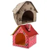 Autres fournitures de chat Dog House Multi Fonction Hit Couleur Pliable Petite empreinte Pet Lit Tente Chiot Kennel Intérieur 221118