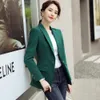 Abiti da donna Blazer ALTA QUALITÀ Fashion Design Blazer Jacket Verde Nero Blu Solid Top Per Office Lady Wear Taglia S-4XL 221119