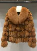 Women's Fur Faux OFTBUY Winter Jacket Women Real Coat Natural Collar Outerwear Thick Warm Sleeve Fashion Streetwear 221119