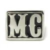 4pcs lot Size 814 Motorbiker MC Cool Ring 316L Stainless Steel Fashion Jewelry Selling Biker Style MC Ring276l8441052