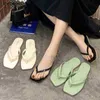 Flip Flops Slippers Slides Beach Shoes Women 'S Sandals Summer Women Flat Bottom Solid Color Leisure Clip Feet Fashion