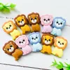 Jouets de dentition pour bébé 10pc Perles de dentition en silicone Lion Jouet DIY Sucette Chaîne Colliers Pendentif Morsure Mâcher Rongeur Pour Dentition Enfants 221119