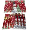 Chair Covers Christmas Poinsettia Snowman Snowflake Dining Cover Spandex Elastic Slipcover Stretch Seat For Wedding Banquet