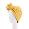 Elegante Retro-Turban-Mütze für Damen, Baumwoll-Stirnband, muslimisches Kopftuch, Beanie-Mütze, Haarabdeckungskappen, afrikanische Kopfwickel, Motorhaube