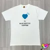 Männer T-Shirts Blau HUMAN MADE Herz T-Shirt 2022SS Männer Frauen Baumwolle 1 1 T-Shirt Lose Tops Kurzarm G221118