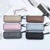 Sunglasses Cases 1 Pcs Zipper Closure Hard Box Eyewear Case Simple Style Portable EVA Reading Glasses Protective Unisex Travel 221119