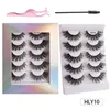 Soft Light Mink False Eyelashes Thick Curly Eye Tail Lenghtening Handmade Reusable Multilayer Winged Fake Lashes Extensions Messy Crisscross Eyes Makeup