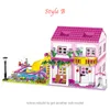 Friends City House Summer Holiday Castle Building Build Sets Figures Pool Pool Diy Toys for Kids Girls Birthday Gift 220414