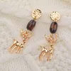 Charm Trendy Statement Christmas Tree Earrings For Women Santa Claus Snowman Drop Jewelry Girls Gifts Wholesale 221119