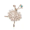 Broches dançando balé para mulheres dançarinas de menina cristal shinestone pin fofo pin bijouterie corsage moda jóias de jóias