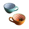 Filiżanki spodki ceramiczne ręcznie malowane kawa kubek twórczy kawiarnia zabytkowa kawiarnia dostarcza wytłoczone osobowości śniadanie kolorów ręcznie pomalowany dhwky