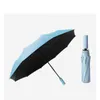 Yada 10k Insファッションソリッドカラービジネス自動傘の男の女性のための透明折りたたみ雨が降る新しいYS200045 J220722
