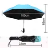 8 Rib Fully Automatic Umbrella Men And Women Windproof 3 Folding Sunny Rain Car Anti Reverse J220722