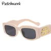 Frames 2021 new glasses personality small frame wide leg fashion sunglasses square BB modern Sunglasses