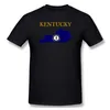 T-shirts pour hommes Man Kentucky Flag Map National Pride Gay Usa Fitness Nouveauté Graphic Tshirt