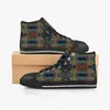 Canvas Custom Schoenen schoenenSneakers Drees Mannen Vrouwen Mode Zwart Oranje Mid Cut Ademend Outdoor Wandelen Kleur89162668