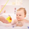 Giocattoli da bagno Set da 9 pezzi Gioco di pesca all'anatra a induzione Bambino per bambini Spray Bagno d'acqua con luce Nuoto all'aperto 221118