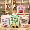 Красивая плюшевая сумка пудинг игрушки Тойно -динозавр обрушивает фаршированные мягкие животные куклы для Ldren Kids Fashion Gifts J220729253D