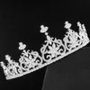 Corone e diademi da sposa di lusso per donne Tiara di fiori di cristallo Accessori per capelli Accessori per capelli Gioielli di fidanzamento Regalo