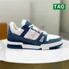 Luxusdesigner Casual Schuhe Logo geprägter Trainer Sneaker Triple White Pink Himmel Blau schwarzes grün gelber Denim Low Mens Sneakers Frauen Trainer EUR 36-45