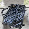 Womens Quilted Patent Leather Large Backpack Bags Classic Flap Top Handle Totes Gold Metal Hardware Large Capacity Designer Outdoor Sacoche Handbags 31x25CM