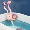 Jouets de bain Eau Jeu Escargot Pulvérisation Robinet Douche Électrique Pulvérisation Jouet Pour Bébé salle de temps Enfants 221118