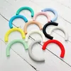 Baby Teethers Toys 5pcs Silicone U Type For Teether Teething Colorful SIlicone Handmaking DIY Necklace Accessories 221119