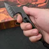 New Mini Axe Knife Z-Wear Steel Black Stone Wash 60-61HRC Outdoor Hunting Self Defense Survival Pocket Knives EDC Tool With Kydex UT85 UT88 4300 3400 4600 9000