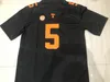 NCAA Football College Tennessee Volunteers Jerseys University 5 Hendon Hooker 16 Peyton Manning 11 Joshua Dobbs All Syched Grey Orange White Team Color Uniform