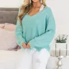 Women's Sweaters Off The Shoulder Autumn Sweater For Women Fringe Distressed Knitted Female Tops Long Sleeve Pullover Sweaters 221119