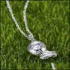 Pendant Necklaces Fashion Sports Football Pendant Necklaces For Boy Men Gifts Soccer Ball Necklace Jewelry Drop Delivery Pendants Dhyto