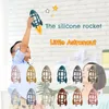 베이비 치아 장난감 장난감 치장 유아 씹는 세련된 로켓 모양 실리콘 간호 선물을위한 fidget childrens 제품 221119