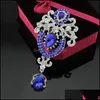 Szpilki broszki diamony kryształowe korona broszki piny cor szalik klipy zaręczynowe broszka ślubna dla kobiet mężczyzn mody biżuterii deliv dhxln