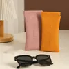 Sunglasses Cases Fashion Soft Leather Reading Glasses Bag Case Waterproof Solid Sun Pouch Simple Eyewear Storage Bags Accessories 221119