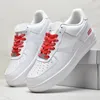 New WHITE x 1 Low Forces MCA University Blue 2019 Mens Running Shoes fashion Designers Sneakers air one des chaussures off shoes US 36-45 888
