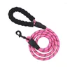 Colliers pour chiens Leash 1,5 m de corde réfléchissante Marche du grand collier de traction de la traction en nylon