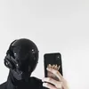 Dyi Handmade Cyberpunk Mask Cosplay Ninja Mask Mechanical Sci-Fi Gear Fit for DJ Music Festival and Party 220716