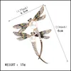 Pinos broches Novos broches de dragão de design de design de inseto grande pinos de broche de inseto para mulheres tene -teno colar jóias acessador dhmej