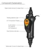 Aquecimento da filtração 220V Aquário digital aquecedor externo sunsun tanque de peixe Tanque de água Controlador de temperatura ajustável 300w 500w Acessórios de aquário 221119