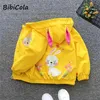 Bibicola Girls Junds Autumn Spring Kids Girl Wooded Coat Flower Flower Devility Ofterwear Salting for Little Girl Outfits 25718703