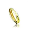 Bangle PolishedPlus Bracciale personalizzato Keep Going Inspirational Lettera in acciaio inossidabile personalizzata per le donne Ragazza regalo