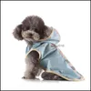 Hondenkleding Windaanbreker Hoogwaardige huisdieren Raincoat Kleine en grote honden Snel drogen Poncho Reflecterend licht Mantel Waterbestendig 29 MQ H1 DHNGS