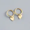 Dangle Earrings Fashion Gold Color Love Heart Honey Design Earring Studs Elegant Peach Ear Ring Buckle For Women Jewelry Girl Gifts