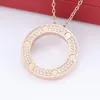 New style men's and women's pendant necklaces fashion designer design stainless steel 18K Gold Plated round shape necklace man's Valentine's day gifts for woman