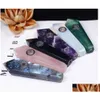 Tubos de fumantes para fumantes Acessórios para domicílios Garden de lama 1PCS AMethyst Cluster Crystal Stone Quartz Wand Pipe Natural DHW8X