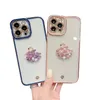 Rinestone Kılıfları Kuğu Cep Telefonu Kılıf Şeffaf Koruyucu Arka Kapak Lüks Kızlar Kristal Stereoskopik Açık Yumuşak Kapaklar Apple 14 13 Pro Max 12 11 Plus
