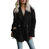 Kvinnors päls faux Autumn Winter Warm Jacket Plush Coat Artificial Fluffy Fleece Valfria kvinnliga tjocka kläder 221119